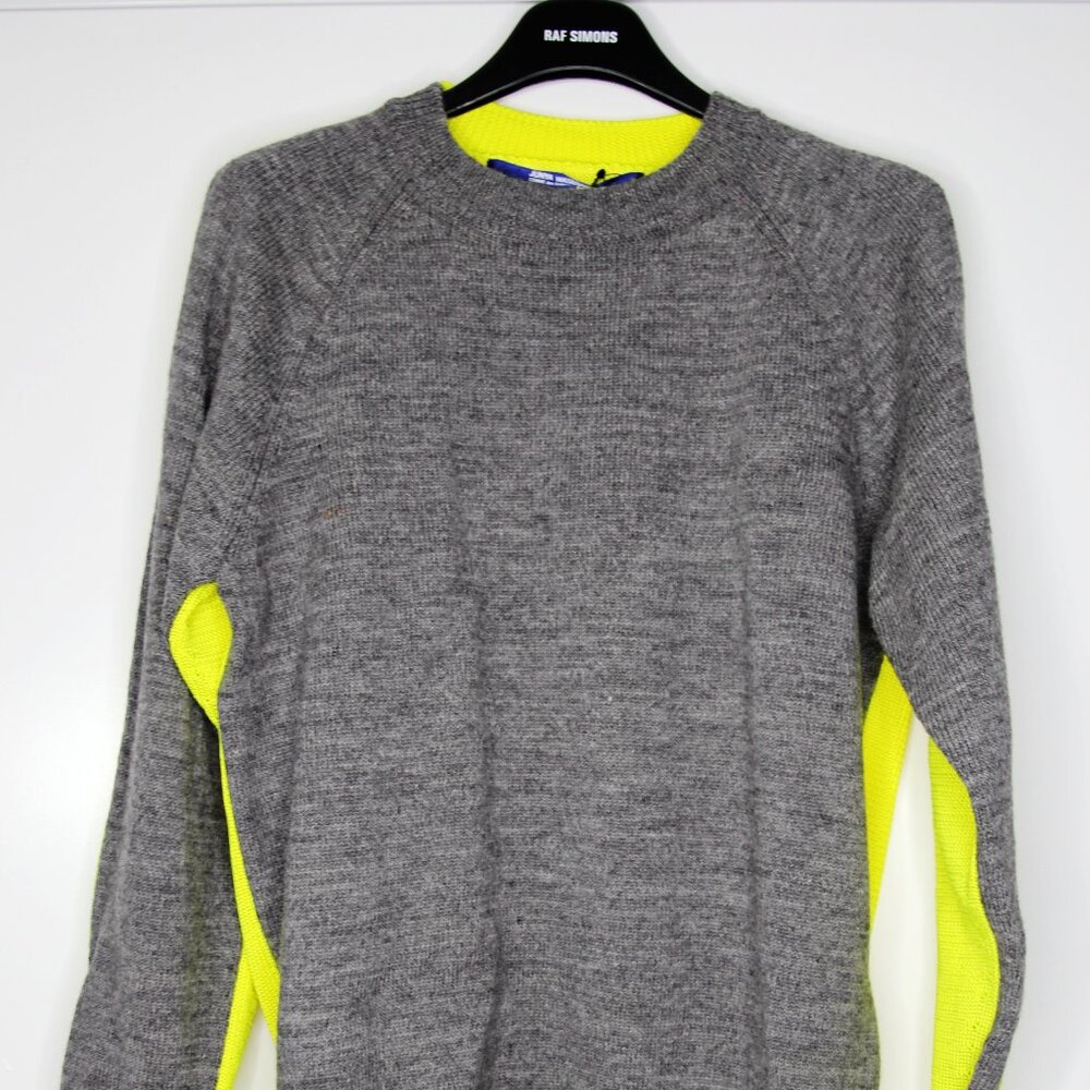 BNWT AW18 JUNYA WATANABE TWO TONE FLORESCENT SWEATER S